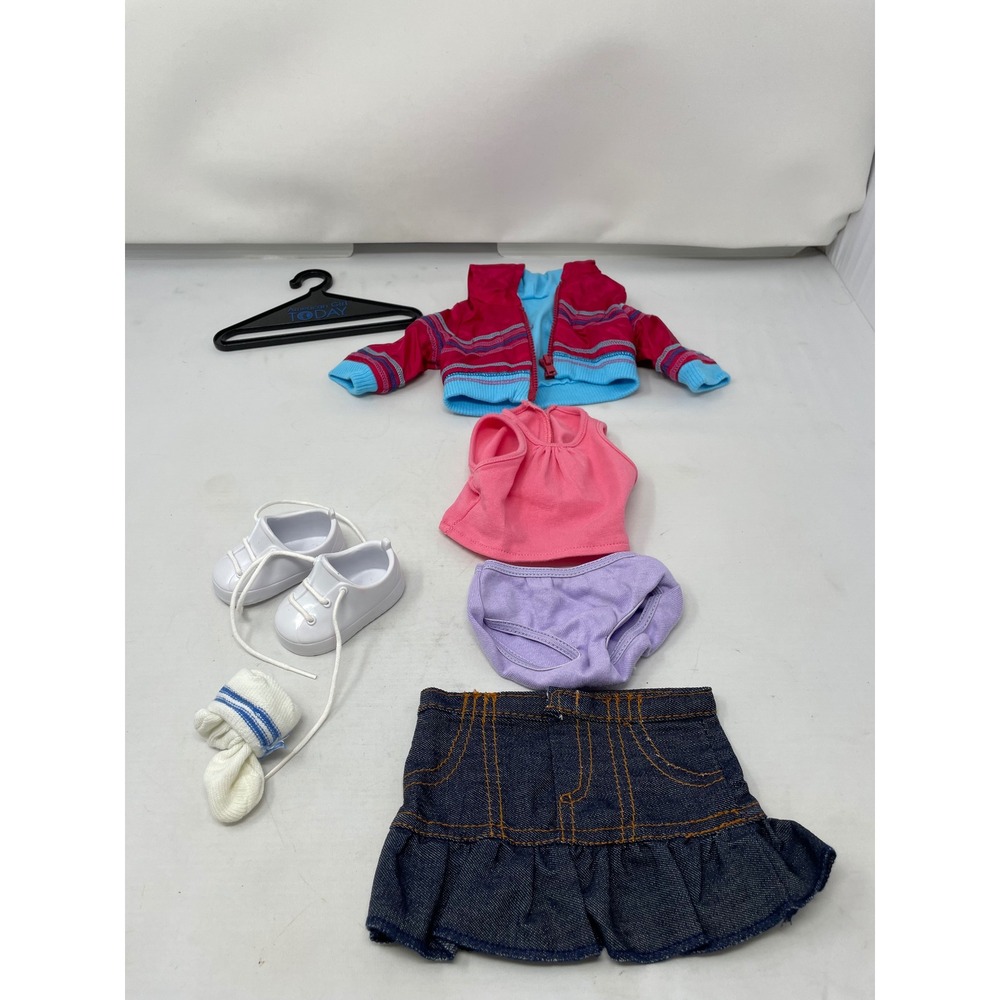 American Girl Weekend‎ Fun Outfit 2002 w/ Jacket Skirt Shoes Socks & Hanger